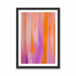 Purple Aura - Abstract Colour Stretched Canvas Or Wall Art Print(Purple Orange Aura Abstract Colour Stretched Canvas Or Wall Art Print) -Heart Wall Art Store 0 Black Art Frame Mockup.psd 11 1 00460560 4b91 4e63 99d4 07d951a7ab48