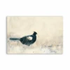 Lonely Birdie - Vintage Blackbird Stretched Canvas Or Wall Art Print(Lonely Birdie Vintage Blackbird Stretched Canvas Or Wall Art Print)
