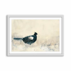 Lonely Birdie - Vintage Blackbird Stretched Canvas Or Wall Art Print(Lonely Birdie Vintage Blackbird Stretched Canvas Or Wall Art Print) -Heart Wall Art Store 0 White Frame Mockup Landscape.psd 08 276f8e21 6d36 4c5c 8c59 0d177981e27c