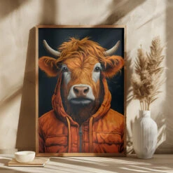 Bull 2 - Stretched Canvas, Poster Or Fine Art Print(Bull 2 Stretched Canvas Poster Or Fine Art Print)