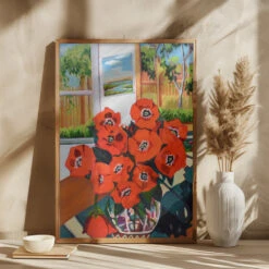 Poppies - Stretched Canvas, Poster Or Fine Art Print(Poppies Stretched Canvas Poster Or Fine Art Print 1)