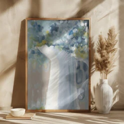 Blue Haven - Square Stretched Canvas, Poster Or Fine Art Print(Blue Haven Square Stretched Canvas Poster Or Fine Art Print)