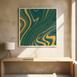 Swirls Of Sunshine - Stretched Canvas, Poster Or Fine Art Print(Swirls Of Sunshine Stretched Canvas Poster Or Fine Art Print)