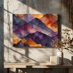 Mountain Huescape - Stretched Canvas, Poster Or Fine Art Print(Mountain Huescape Stretched Canvas Poster Or Fine Art Print)