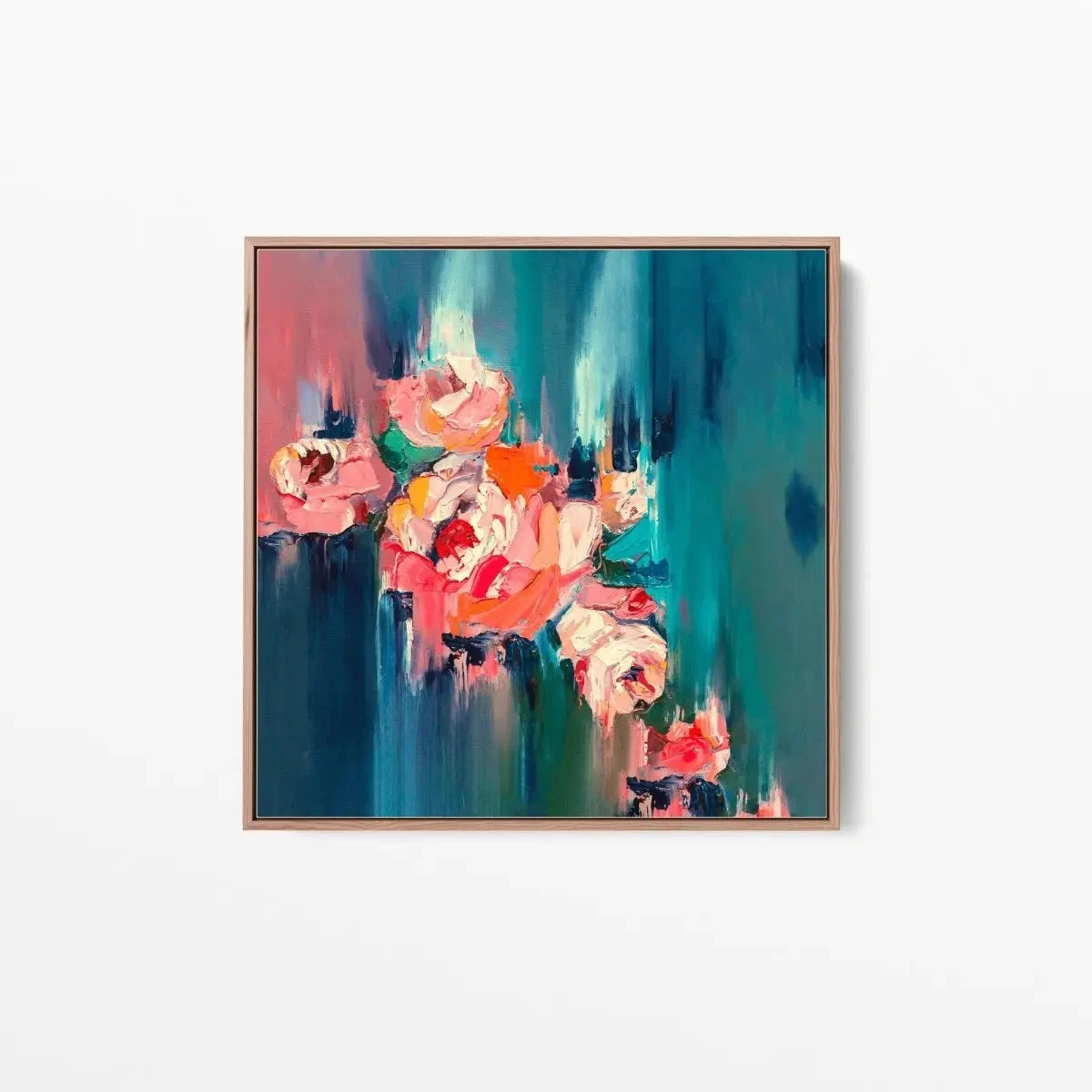 A Golden Day - Abstract Pink And Green Floral Canvas Artwork Wall Art Print(A Golden Day Abstract Pink And Green Floral Canvas Artwork Wall Art Print) 1 A Golden Day - Abstract Pink And Green Floral Canvas Artwork Wall Art Print(A Golden Day Abstract Pink And Green Floral Canvas Artwork Wall Art Print)