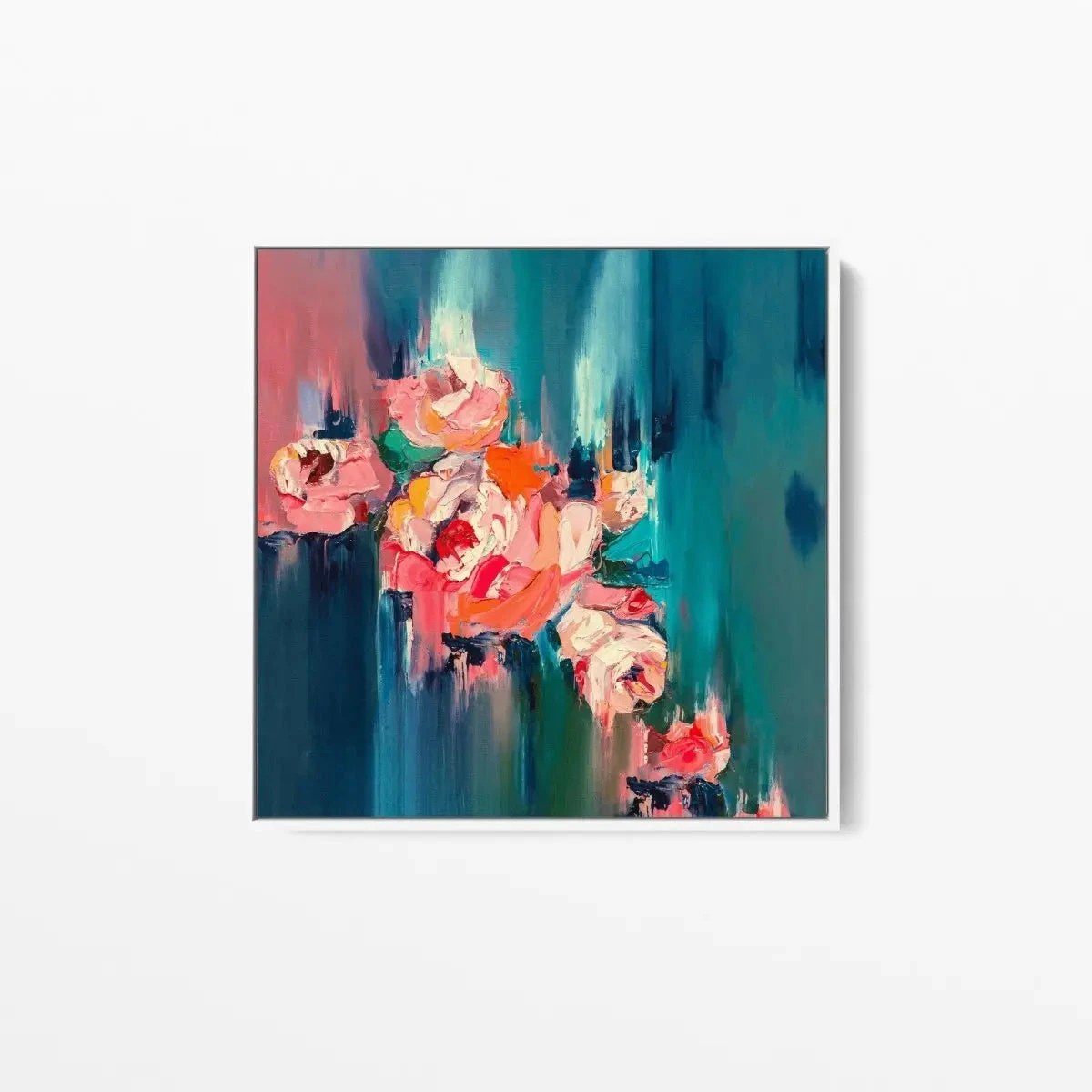 A Golden Day - Abstract Pink And Green Floral Canvas Artwork Wall Art Print(A Golden Day Abstract Pink And Green Floral Canvas Artwork Wall Art Print) 3 A Golden Day - Abstract Pink And Green Floral Canvas Artwork Wall Art Print(A Golden Day Abstract Pink And Green Floral Canvas Artwork Wall Art Print) - Image 3