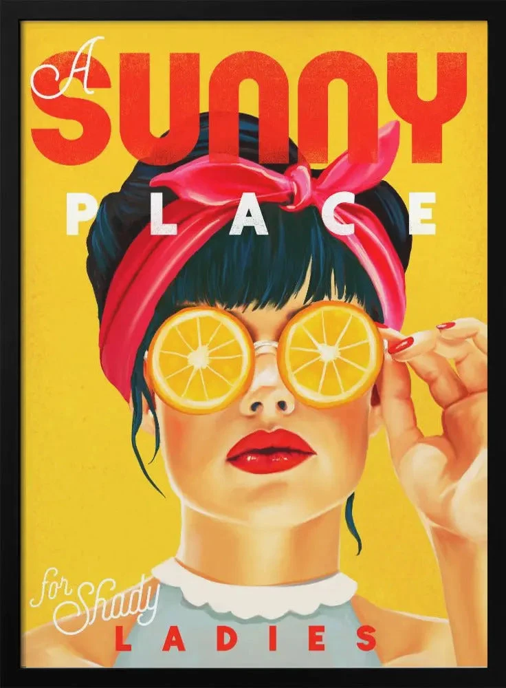 A Sunny Place For Shady Ladies Orange Pinup Art - Stretched Canvas, Poster Or Fine Art Print(A Sunny Place For Shady Ladies Orange Pinup Art Stretched Canvas Poster Or Fine Art Print) 1 A Sunny Place For Shady Ladies Orange Pinup Art - Stretched Canvas, Poster Or Fine Art Print(A Sunny Place For Shady Ladies Orange Pinup Art Stretched Canvas Poster Or Fine Art Print)