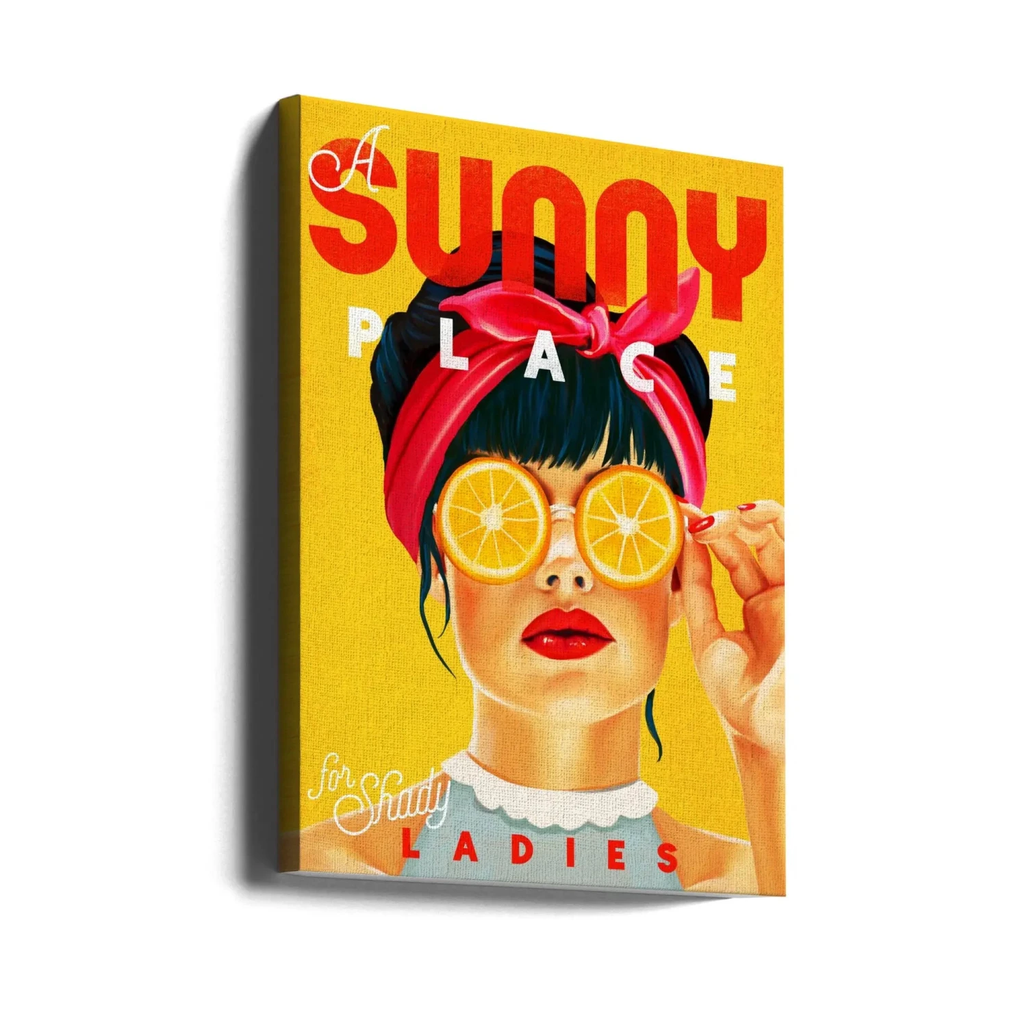 A Sunny Place For Shady Ladies Orange Pinup Art - Stretched Canvas, Poster Or Fine Art Print(A Sunny Place For Shady Ladies Orange Pinup Art Stretched Canvas Poster Or Fine Art Print) 4 A Sunny Place For Shady Ladies Orange Pinup Art - Stretched Canvas, Poster Or Fine Art Print(A Sunny Place For Shady Ladies Orange Pinup Art Stretched Canvas Poster Or Fine Art Print) - Image 4