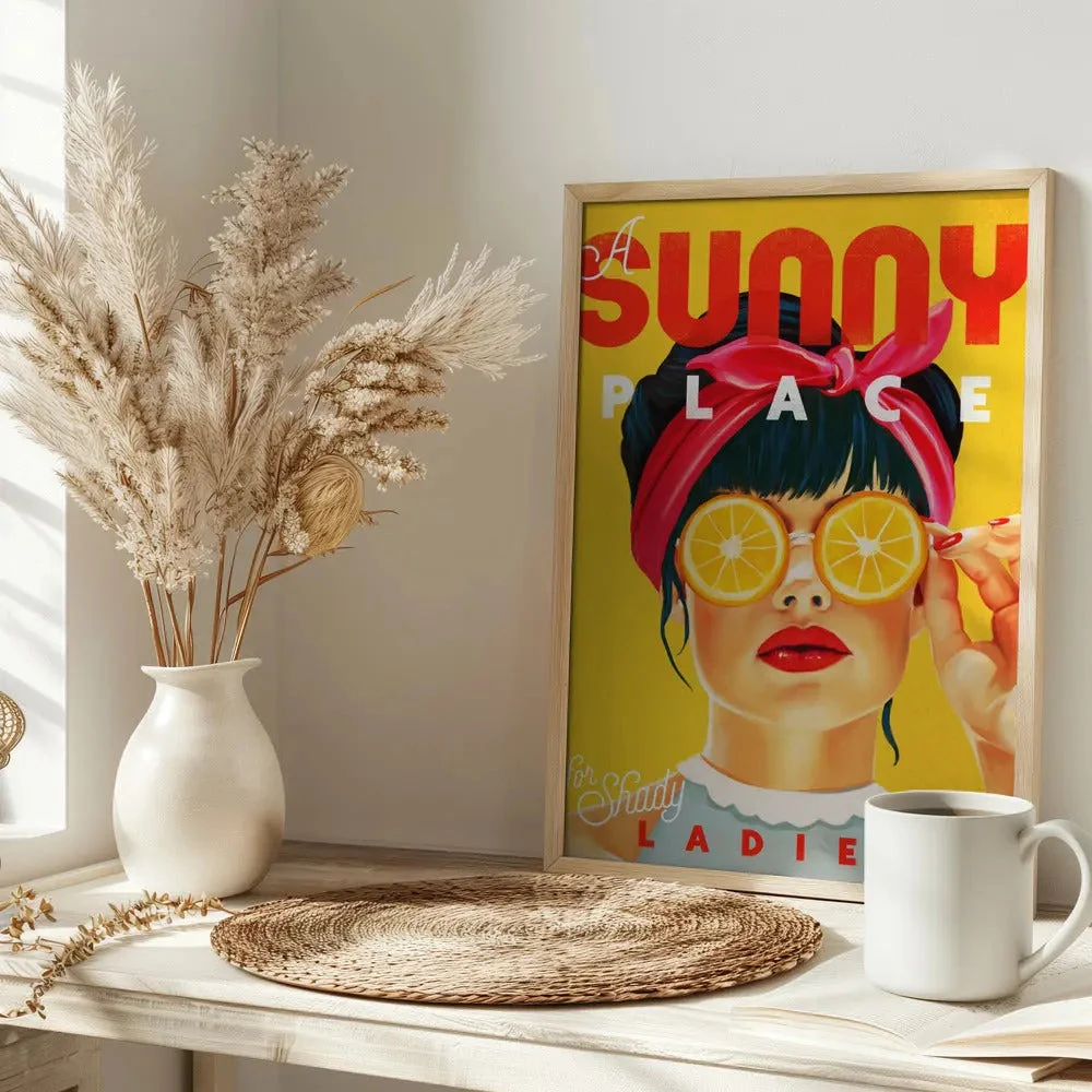 A Sunny Place For Shady Ladies Orange Pinup Art - Stretched Canvas, Poster Or Fine Art Print(A Sunny Place For Shady Ladies Orange Pinup Art Stretched Canvas Poster Or Fine Art Print) 5 A Sunny Place For Shady Ladies Orange Pinup Art - Stretched Canvas, Poster Or Fine Art Print(A Sunny Place For Shady Ladies Orange Pinup Art Stretched Canvas Poster Or Fine Art Print) - Image 5