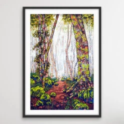 A Walk In The Rainforest - Australian Nature Misty Forest Canvas Print - Nature Wall Art(A Walk In The Rainforest Australian Nature Misty Forest Canvas Print) -Heart Wall Art Store A Walk In The Rainforest Australian Nature Misty Forest Canvas Print Nature Wall Art I Heart Wall Art Australia 1690442840152
