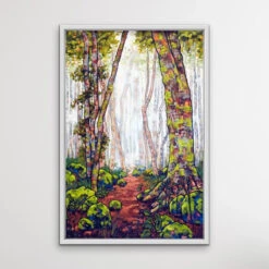 A Walk In The Rainforest - Australian Nature Misty Forest Canvas Print - Nature Wall Art(A Walk In The Rainforest Australian Nature Misty Forest Canvas Print) -Heart Wall Art Store A Walk In The Rainforest Australian Nature Misty Forest Canvas Print Nature Wall Art I Heart Wall Art Australia 1690442844949