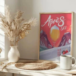 Apés Ski - Stretched Canvas, Poster Or Fine Art Print(Apes Ski Stretched Canvas Poster Or Fine Art Print) -Heart Wall Art Store Apes Ski Stretched Canvas Poster or Fine Art Print I Heart Wall Art 44415010