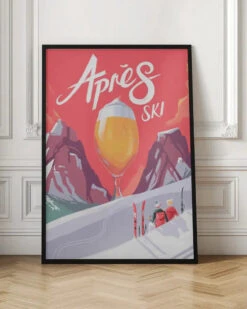 Apés Ski - Stretched Canvas, Poster Or Fine Art Print(Apes Ski Stretched Canvas Poster Or Fine Art Print) -Heart Wall Art Store Apes Ski Stretched Canvas Poster or Fine Art Print I Heart Wall Art 44415121
