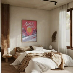 Apés Ski - Stretched Canvas, Poster Or Fine Art Print(Apes Ski Stretched Canvas Poster Or Fine Art Print) -Heart Wall Art Store Apes Ski Stretched Canvas Poster or Fine Art Print I Heart Wall Art 44415370