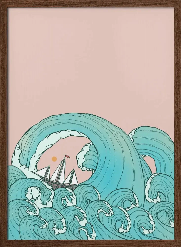 As The Ship Rides The Waves - Stretched Canvas, Poster Or Fine Art Print(As The Ship Rides The Waves Stretched Canvas Poster Or Fine Art Print) 2 As The Ship Rides The Waves - Stretched Canvas, Poster Or Fine Art Print(As The Ship Rides The Waves Stretched Canvas Poster Or Fine Art Print) - Image 2