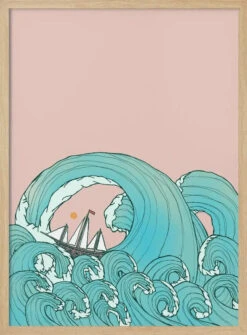 As The Ship Rides The Waves - Stretched Canvas, Poster Or Fine Art Print(As The Ship Rides The Waves Stretched Canvas Poster Or Fine Art Print) 14 As The Ship Rides The Waves - Stretched Canvas, Poster Or Fine Art Print(As The Ship Rides The Waves Stretched Canvas Poster Or Fine Art Print) -Heart Wall Art Store As the Ship Rides the Waves Stretched Canvas Poster or Fine Art Print I Heart Wall Art 45742812