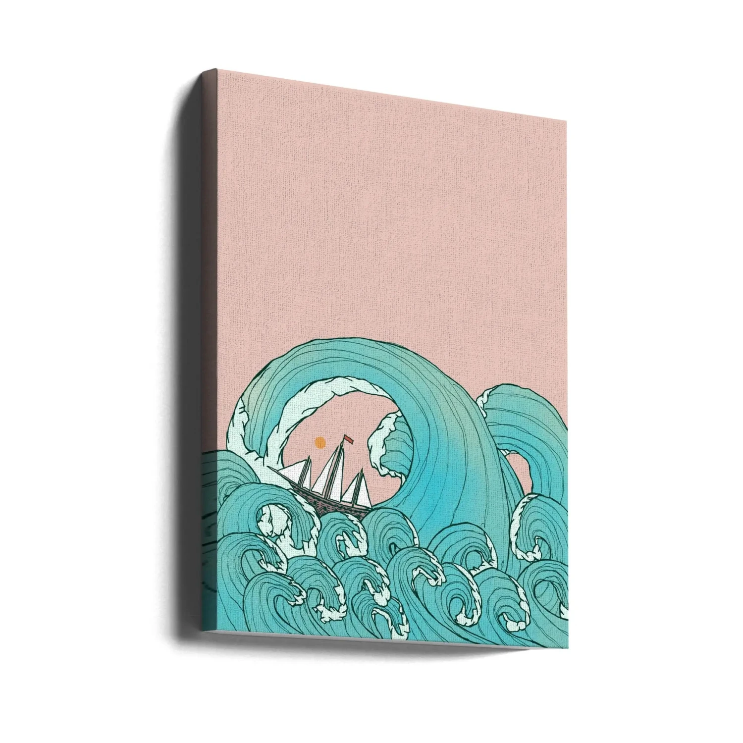 As The Ship Rides The Waves - Stretched Canvas, Poster Or Fine Art Print(As The Ship Rides The Waves Stretched Canvas Poster Or Fine Art Print) 4 As The Ship Rides The Waves - Stretched Canvas, Poster Or Fine Art Print(As The Ship Rides The Waves Stretched Canvas Poster Or Fine Art Print) - Image 4