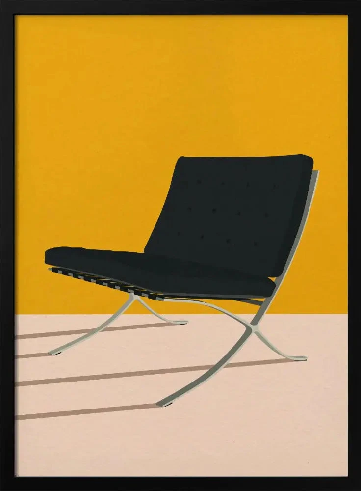 Barcelona Chair By Mies Van Der Rohe - Stretched Canvas, Poster Or Fine Art Print(Mws_apo_1_barcelona Chair By Mies Van Der Rohe Stretched Canvas Poster Or Fine Art Print) 1 Barcelona Chair By Mies Van Der Rohe - Stretched Canvas, Poster Or Fine Art Print(Mws_apo_1_barcelona Chair By Mies Van Der Rohe Stretched Canvas Poster Or Fine Art Print)