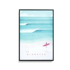 Biarritz By Henry Rivers - Stretched Canvas Print Or Framed Fine Art Print - Artwork- Vintage Inspired Travel Poster(Biarritz By Henry Rivers Stretched Canvas Print Or Framed Fine Art Print Artwork Vintage Inspired Travel Poster 354213743)