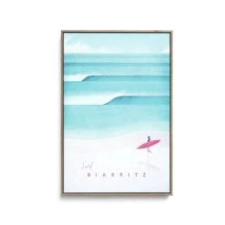 Biarritz By Henry Rivers - Stretched Canvas Print Or Framed Fine Art Print - Artwork- Vintage Inspired Travel Poster(Biarritz By Henry Rivers Stretched Canvas Print Or Framed Fine Art Print Artwork Vintage Inspired Travel Poster 354213743) -Heart Wall Art Store Biarritz by Henry Rivers Stretched Canvas Print or Framed Fine Art Print Artwork Vintage Inspired Travel Poster I Heart Wall Art Australia 1691986553263