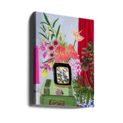 Bird Vase By Sarah Gesek- Stretched Canvas, Poster Or Fine Art Print(Bird Vase Stretched Canvas Poster Or Fine Art Print) -Heart Wall Art Store Bird Vase Stretched Canvas Poster or Fine Art Print I Heart Wall Art 41752152