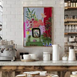 Bird Vase By Sarah Gesek- Stretched Canvas, Poster Or Fine Art Print(Bird Vase Stretched Canvas Poster Or Fine Art Print) -Heart Wall Art Store Bird Vase Stretched Canvas Poster or Fine Art Print I Heart Wall Art 41752432