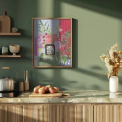 Bird Vase By Sarah Gesek- Stretched Canvas, Poster Or Fine Art Print(Bird Vase Stretched Canvas Poster Or Fine Art Print) -Heart Wall Art Store Bird Vase Stretched Canvas Poster or Fine Art Print I Heart Wall Art 41752638