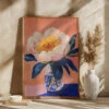 Blooming Peony - Stretched Canvas, Poster Or Fine Art Print(Blooming Peony Stretched Canvas Poster Or Fine Art Print)