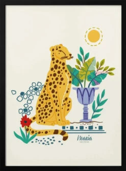 Bohemian Cheetah - Stretched Canvas, Poster Or Fine Art Print(Bohemian Cheetah Stretched Canvas Poster Or Fine Art Print)