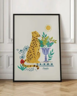 Bohemian Cheetah - Stretched Canvas, Poster Or Fine Art Print(Bohemian Cheetah Stretched Canvas Poster Or Fine Art Print) -Heart Wall Art Store Bohemian Cheetah Stretched Canvas Poster or Fine Art Print I Heart Wall Art 46502964