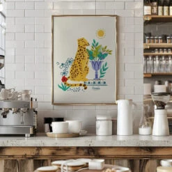 Bohemian Cheetah - Stretched Canvas, Poster Or Fine Art Print(Bohemian Cheetah Stretched Canvas Poster Or Fine Art Print) -Heart Wall Art Store Bohemian Cheetah Stretched Canvas Poster or Fine Art Print I Heart Wall Art 46503066