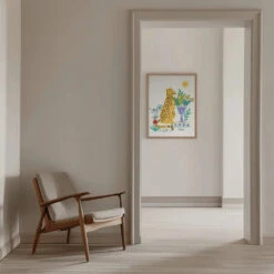 Bohemian Cheetah - Stretched Canvas, Poster Or Fine Art Print(Bohemian Cheetah Stretched Canvas Poster Or Fine Art Print) -Heart Wall Art Store Bohemian Cheetah Stretched Canvas Poster or Fine Art Print I Heart Wall Art 46503557