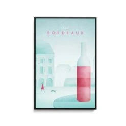 Bordeaux By Henry Rivers - Stretched Canvas Print Or Framed Fine Art Print - Artwork- Vintage Inspired Travel Poster(Bordeaux By Henry Rivers Stretched Canvas Print Or Framed Fine Art Print Artwork Vintage Inspired Travel Poster 354213748) -Heart Wall Art Store Bordeaux by Henry Rivers Stretched Canvas Print or Framed Fine Art Print Artwork Vintage Inspired Travel Poster I Heart Wall Art Australia 1694666089970