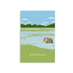 Botswana By Henry Rivers - Stretched Canvas Print Or Framed Fine Art Print - Artwork- Vintage Inspired Travel Poster(Botswana By Henry Rivers Stretched Canvas Print Or Framed Fine Art Print Artwork Vintage Inspired Travel Poster 354213749) -Heart Wall Art Store Botswana by Henry Rivers Stretched Canvas Print or Framed Fine Art Print Artwork Vintage Inspired Travel Poster I Heart Wall Art Australia 1694666896742