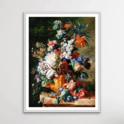 Bouquet Of Flowers In An Urn (1724) By Jan Van Huysum - Vintage Floral Print(Bouquet Of Flowers In An Urn 1724 Vintage Floral Print) -Heart Wall Art Store Bouquet of Flowers in an Urn 1724 by Jan van Huysum Vintage Floral Print I Heart Wall Art Australia 1694670820376