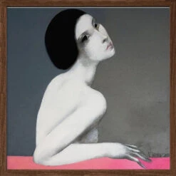 Brunette - Square Stretched Canvas, Poster Or Fine Art Print(Brunette Square Stretched Canvas Poster Or Fine Art Print) -Heart Wall Art Store Brunette Square Stretched Canvas Poster or Fine Art Print I Heart Wall Art 43083598