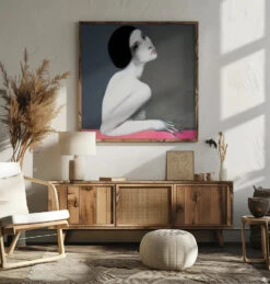 Brunette - Square Stretched Canvas, Poster Or Fine Art Print(Brunette Square Stretched Canvas Poster Or Fine Art Print) -Heart Wall Art Store Brunette Square Stretched Canvas Poster or Fine Art Print I Heart Wall Art 43083835