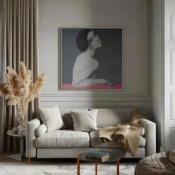 Brunette - Square Stretched Canvas, Poster Or Fine Art Print(Brunette Square Stretched Canvas Poster Or Fine Art Print) -Heart Wall Art Store Brunette Square Stretched Canvas Poster or Fine Art Print I Heart Wall Art 43083935