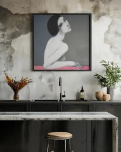 Brunette - Square Stretched Canvas, Poster Or Fine Art Print(Brunette Square Stretched Canvas Poster Or Fine Art Print) -Heart Wall Art Store Brunette Square Stretched Canvas Poster or Fine Art Print I Heart Wall Art 43084168