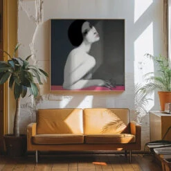 Brunette - Square Stretched Canvas, Poster Or Fine Art Print(Brunette Square Stretched Canvas Poster Or Fine Art Print) -Heart Wall Art Store Brunette Square Stretched Canvas Poster or Fine Art Print I Heart Wall Art 43084251