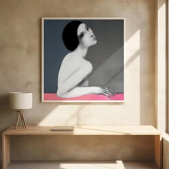 Brunette - Square Stretched Canvas, Poster Or Fine Art Print(Brunette Square Stretched Canvas Poster Or Fine Art Print) -Heart Wall Art Store Brunette Square Stretched Canvas Poster or Fine Art Print I Heart Wall Art 43084311