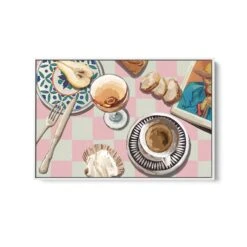 Coffee Table By The Bay - Contemporary Still Life Art Featuring Coffee-Still Life Art Print(Coffee Table By The Bay Contemporary Still Life Art Featuring Coffee Stretched Canvas Print Or Framed Fine Art Print Artwork 351735087)