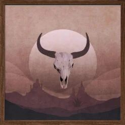 Cowboy Skull - Square Stretched Canvas, Poster Or Fine Art Print(Cowboy Skull Square Stretched Canvas Poster Or Fine Art Print) -Heart Wall Art Store Cowboy Skull Square Stretched Canvas Poster or Fine Art Print I Heart Wall Art 43330413