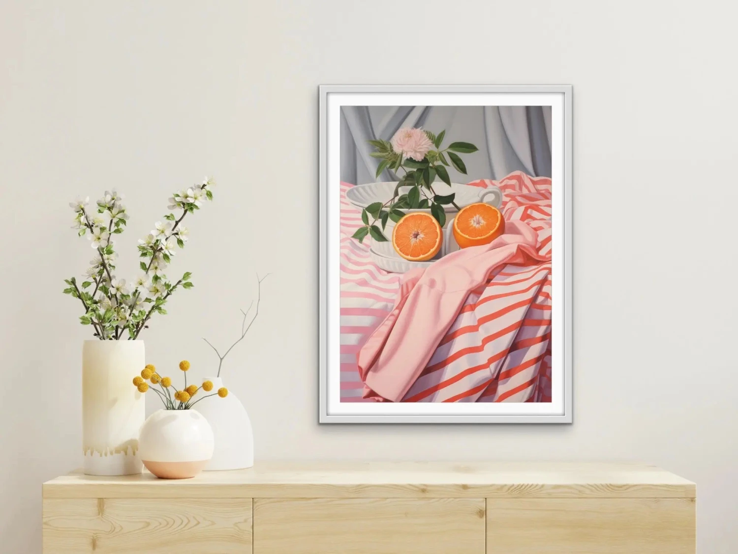 Cut Orange - Pink And Orange Still Life Artwork(Cut Orange Pink And Orange Still Life Artwork 371741939) 2 Cut Orange - Pink And Orange Still Life Artwork(Cut Orange Pink And Orange Still Life Artwork 371741939) - Image 2