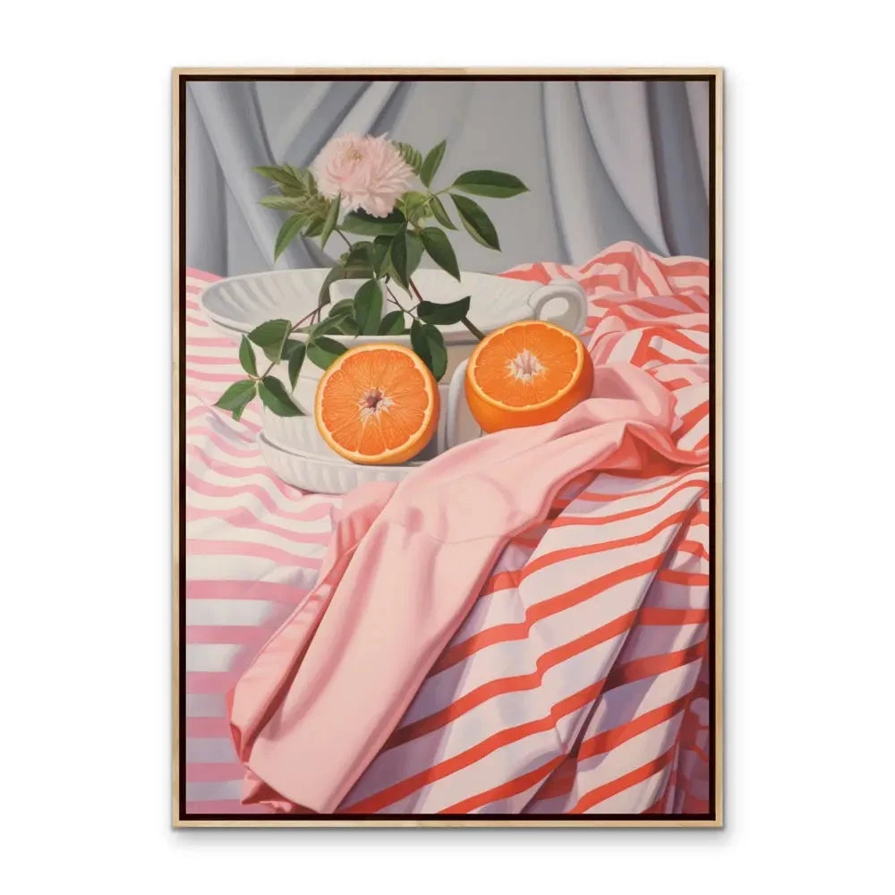 Cut Orange - Pink And Orange Still Life Artwork(Cut Orange Pink And Orange Still Life Artwork 371741939) 3 Cut Orange - Pink And Orange Still Life Artwork(Cut Orange Pink And Orange Still Life Artwork 371741939) - Image 3