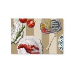 Date By The Pier - Contemporary Still Life Art Featuring Lobster-Still Life Art Print(Date By The Pier Contemporary Still Life Art Featuring Lobster Stretched Canvas Print Or Framed Fine Art Print Artwork 351735089) -Heart Wall Art Store Date by the Pier Contemporary Still Life Art Featuring Lobster Stretched Canvas Print or Framed Fine Art Print Artwork I Heart Wall Art Australia 1690181777179