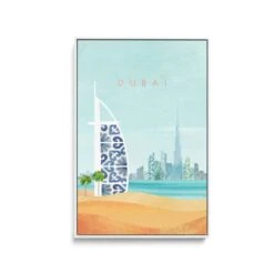 Dubai By Henry Rivers - Stretched Canvas Print Or Framed Fine Art Print - Artwork- Vintage Inspired Travel Poster(Dubai By Henry Rivers Stretched Canvas Print Or Framed Fine Art Print Artwork Vintage Inspired Travel Poster 354213805) -Heart Wall Art Store Dubai by Henry Rivers Stretched Canvas Print or Framed Fine Art Print Artwork Vintage Inspired Travel Poster I Heart Wall Art Australia 1691989538183