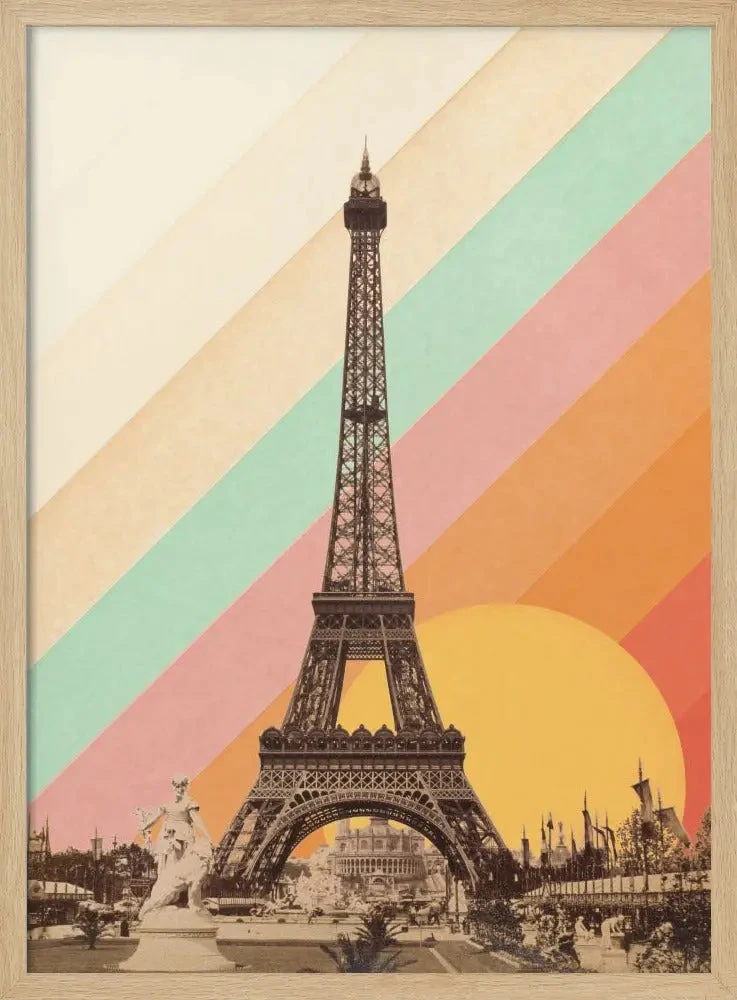 Eiffel Tower Rainbow - Stretched Canvas, Poster Or Fine Art Print(Eiffel Tower Rainbow Stretched Canvas Poster Or Fine Art Print) 2 Eiffel Tower Rainbow - Stretched Canvas, Poster Or Fine Art Print(Eiffel Tower Rainbow Stretched Canvas Poster Or Fine Art Print) - Image 2