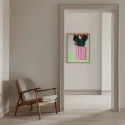 Emerald Cactus - Stretched Canvas, Poster Or Fine Art Print(Emerald Cactus Stretched Canvas Poster Or Fine Art Print) -Heart Wall Art Store Emerald Cactus Stretched Canvas Poster or Fine Art Print I Heart Wall Art 46449575