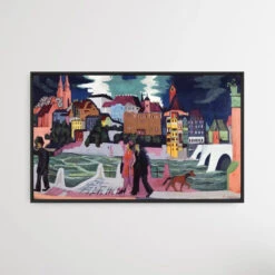 Ernst Ludwig Kirchner's View Of Basel And The Rhine (1927–1928)(Ernst Ludwig Kirchners View Of Basel And The Rhine 1927 1928)